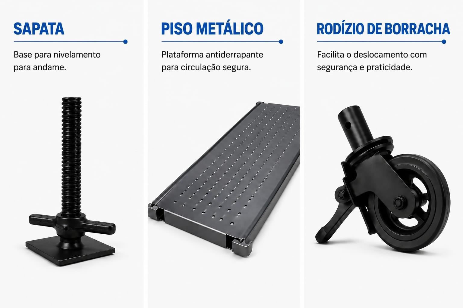 Acessórios para andaime fachadeiro