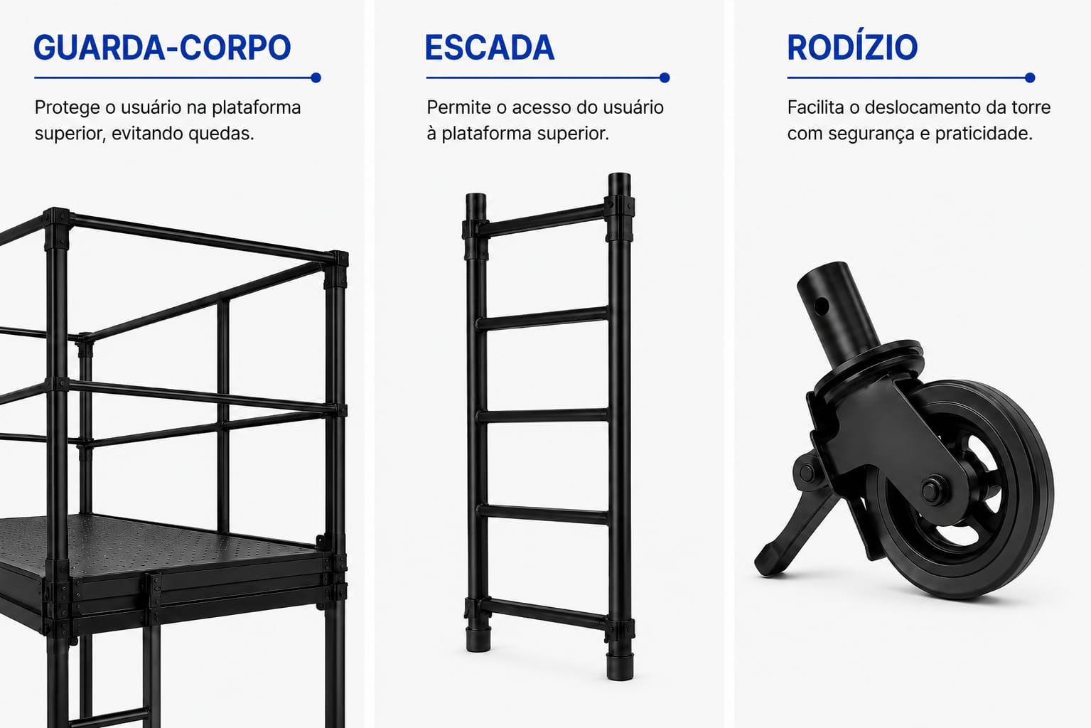 Acessórios para andaime tubular